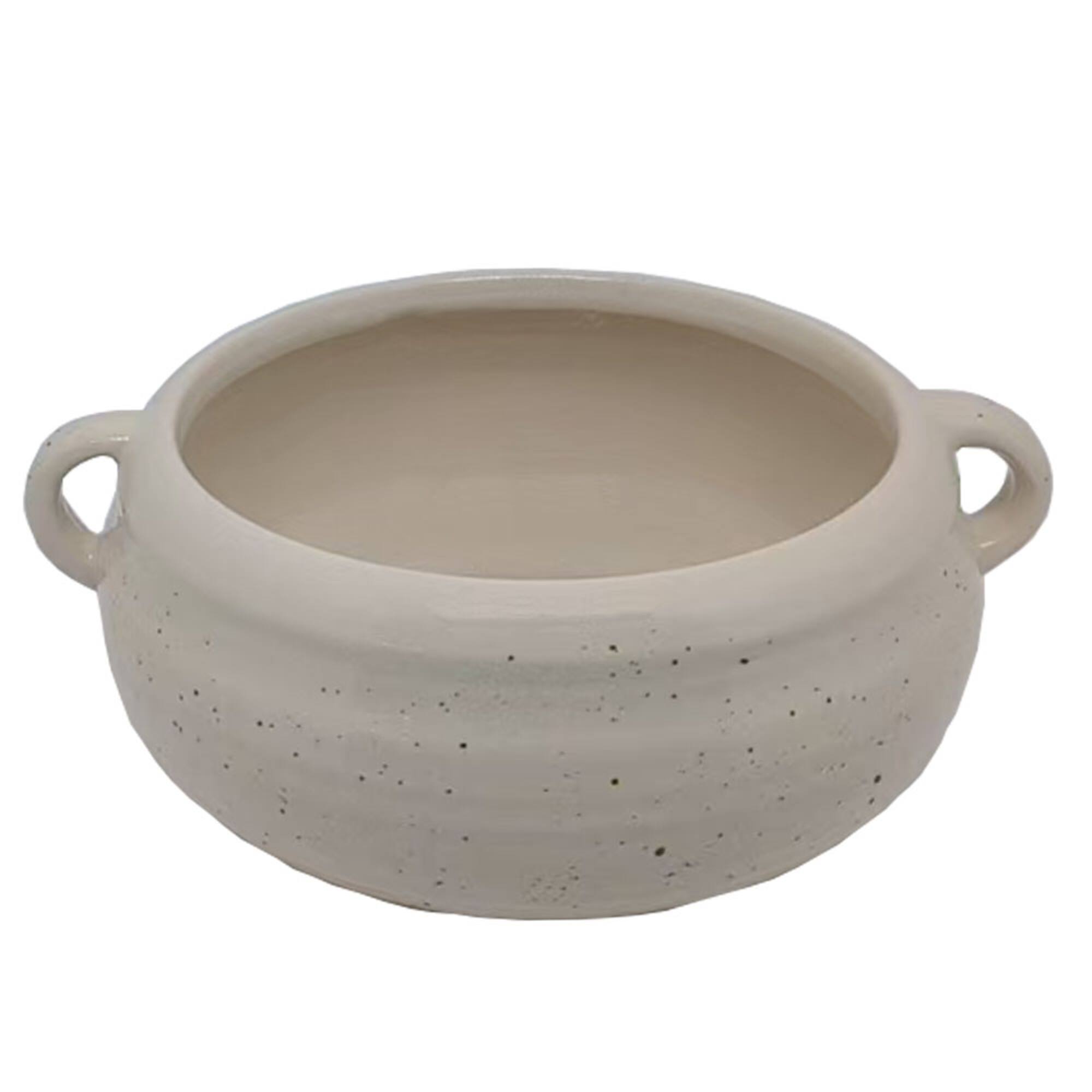 9.25" Cream with Speckle Decorative Bowl by Ashland®